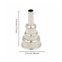9 Mm Round Nozzle Silver Finish Tool Part Tapered Body