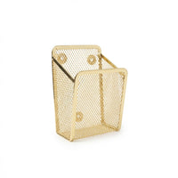 Metal Mesh Pen Holder for Desk Storage, Square Pencil Organiser Cup for Office Home School Desktop Stationery