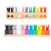 Rainbow Wooden Creative Pencil Holder and Desk Organizer