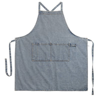 Denim Bib Apron Multiple Pockets Denim Apron Breathable Workwear
