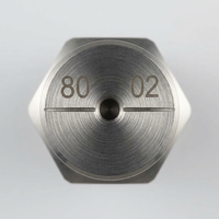 Spray Tip 4BSPT Male Thread, 304 Stainless Steel Industrial Spray Nozzle, Flat T #variant:Orifice 0.91mm