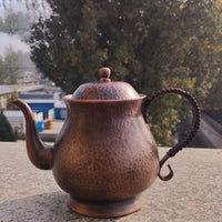 1000 Ml Violet Copper Water Kettle Elegant Pattern Household Drinkware