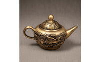 Vintage Brass Teapot Auspicious Gift Dragon Bird Teapot Home Decor