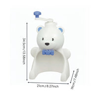 Manual Ice Shaver Cute Creature Design Hand Crank Snow Cone Machine Easy to Use