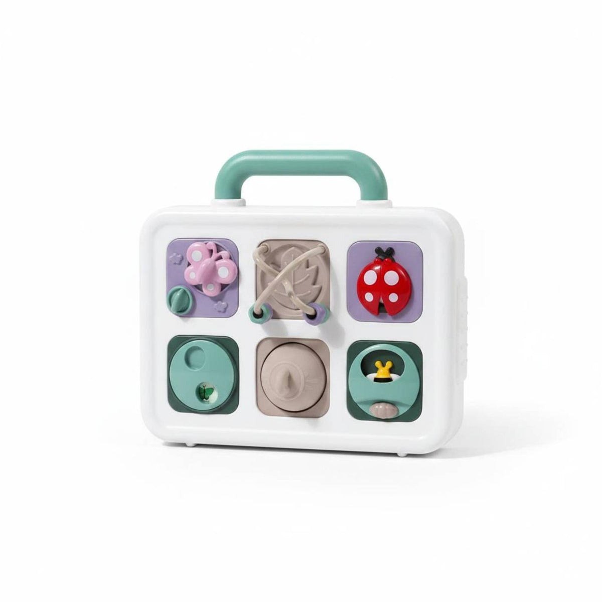 Early Education Busy Board Fine Physical Skills Development Educational Learning Toy Toddler Busy Case for Toddlers, Infants, Babies, Travel