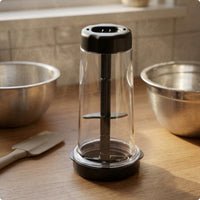 Rotating Flour Sifter Cylindrical Handheld Sifter Cup Clear