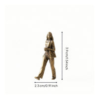 1:64 Scale Figurine Clothing Folds Miniature Woman Figurine Photography Prop
