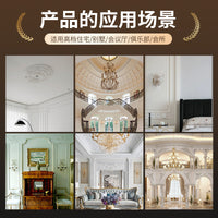 法式pu灯盘天花板仿石膏花纹圆盘灯座吊顶装饰造型可上漆圆形花盘