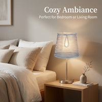 Light Shade for Ceiling with Transparent Mesh Textile Design, Small Lampshade for Pendant and Wall Lamps