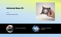 CPU water block, 0.08mm fins