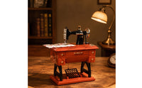 Vintage Mini Stitching Device Music Box Vintage Mini Stitching Device Music Box Tabletop Ornament for Collectors, Desk, Shelf, Display Cabinet