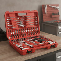 Mechanics Tool Set Vanadium Steel Mechanics Tool Set with 72-Gear Tools for Home Mechanics, Vehicle Owners, Garage, Workshop, Roadside Emergency