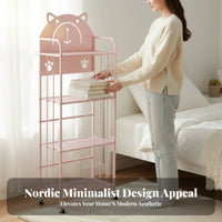 animalthe bear designed Rolling Rack Movable with casters Utility Cart Easy to Assemble