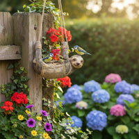 Sloth Bird Feeder Eye-Catching Decorative Bird Feeder Weather Resistant