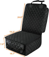 Waterproof Car Front Seat Pet Cover for Cats and Dogs, Breathable, Polyester