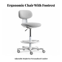 Adjustable Guitar Chair with Footrest Space-Saving for Music Practice, Teenagers