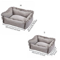 Washable Dog Couch Bed Soft and Comfy Removable Cover Pet Bed Pillow Design