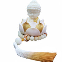 Chinese Design Car Dashboard Buddha Statue Elegant Finish Buddha Car Dashboard Decoration for Center Console, Office Desk