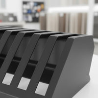 Tile Sample Display Rack Keeps Samples Organized Tile Display Rack Compact Floor Layout Sample Holder for Industry Show, Retail Store