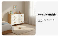 Minimalist design Multi-Drawer Nursery storage unit Large Capacity Chest of Drawers Child-Safe Design Bedroom Furniture Stable Construction for Children, Homeowners, kids' Room, Hallway, Closet, Dormitory
