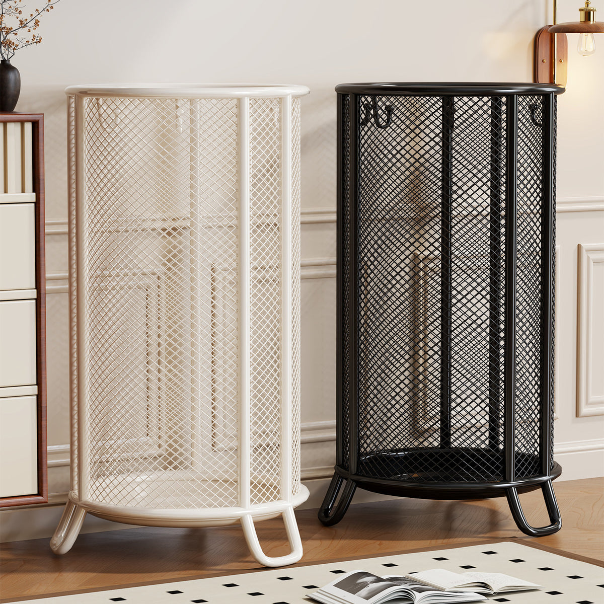 Umbrella Storage Rack for Home Entryway, Umbrella Holder with Drip Tray