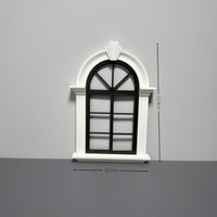Miniature Window Scene Tabletop Lattice Window Prop Openable