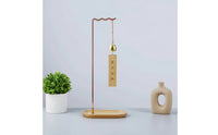 Brush Pen Holder Stand Desktop Brush Hanger with Wood Base Basic Rack for Calligraphers