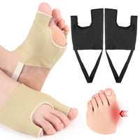 Two-Toe Protector Sleeve for Big Toe, SEBS, Soft Side, Anti-Friction, Shock-Absorbing, Forefoot Pad, Small Toe Separator