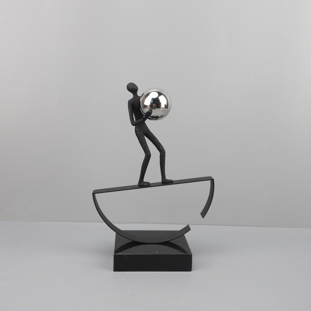Nordic Abstract Acrobat Sports Figure Metal Ornament for Home Decor
