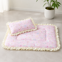 Cleanable Plush Pet Bed, Reversible Polyester Fiber Pet Mat, All Seasons Indoor Cushion for Animals & Cats