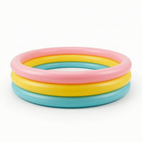 Inflatable Inflatable Wading Pool Soft-Sided Three-Circle Pool Backyard for Garden