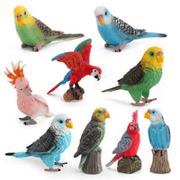 Realistic Parrot Bird Figurine Static Decoration Toy for Desktop