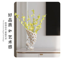 欧式简约轻奢孔雀花瓶摆件家居装饰品树脂工艺品时尚新房婚房摆设