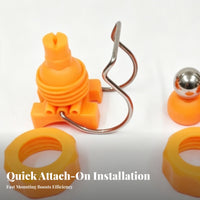 Snap-on Spray Nozzle Quick Connect Spray Nozzle for Surface Treatment, Parts Washing, Dust Suppression