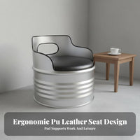 Oil Drum Table and Chair Combo Factory Theme & Design 3-Piece Patio Group Retro Look and Feel sturdyDuty for Restaurateurs