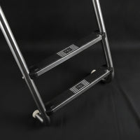 Stainless Steel Pool Ladder Textured Pool Ladder with Handrails Long-Lasting Stable for Backyard