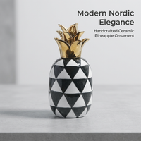 Fruit Sculpture for Home, Living Room, Modern Minimalist Ceramic Figurine, Abstr #variant:Pineapple D23003/ 11*11*23cm