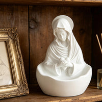 Saint Statue Tray Stone-Like Finish Nordic Resin Jewelry Holder Decorative