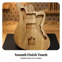 Pre-Drilled Holes Alder Guitar Body Blank Offset Style Electric Guitar Body Blank Visible Wood Grain