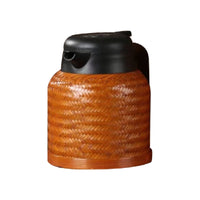 Bamboo Thermal Pot Pouring Spout Thermal Kettle Black Lid