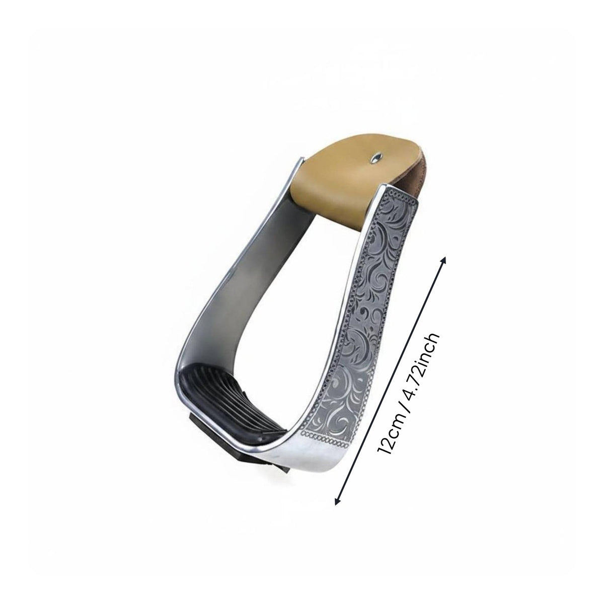2 Pieces Aluminum Horse Stirrups Excellent Equestrian Gift Western Saddle