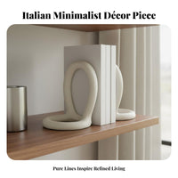 2 Pieces Textured Finish Bookend Non-Slip Base Minimalist Book Supports for Home Decorators, Decor Enthusiasts, Bookshelf, Bookshelves, Desk