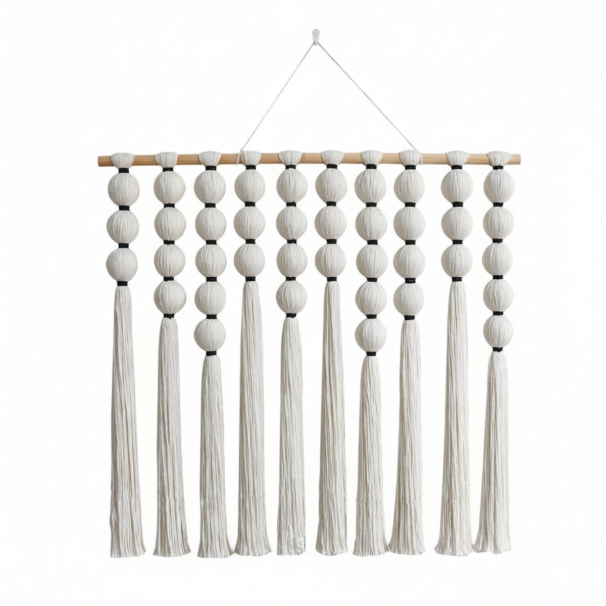 Macrame Wall Hanging Unique Decor Symmetrical for Bedroom, Entryway