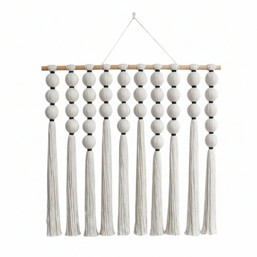 Macrame Wall Hanging Unique Decor Symmetrical for Bedroom, Entryway