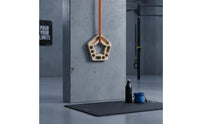 Portable Training Board with Rope Suspended Climbing Hangboard Compacto Hangboard Com Edges Polido for Climbers, Home Gym