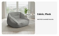 Single Person Floor Sofa With Supportive Rearrest Pouf Chair Chair Comfortable Relaxing for Adults