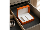 PU Leather Watch Gift Box Litchitimepiece Holder Gift Box Light-Toned Interior