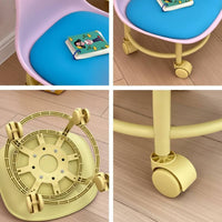 Rolling Stool Wheels Kids Rolling Stool Lightweight for Living Room
