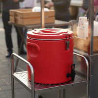 Thermal Food Carrier Hot and Cold Use Stainless Steel Food Warmer Insulated Soup Container Long-Lasting Insulation for Caterers