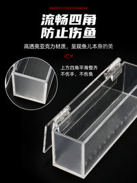 观鱼盒小物钓透明带刻度亚克力野采鳑鲏白条马口小溪流野营观察盒